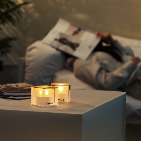 MINI CUBE SOLAR CANDLE