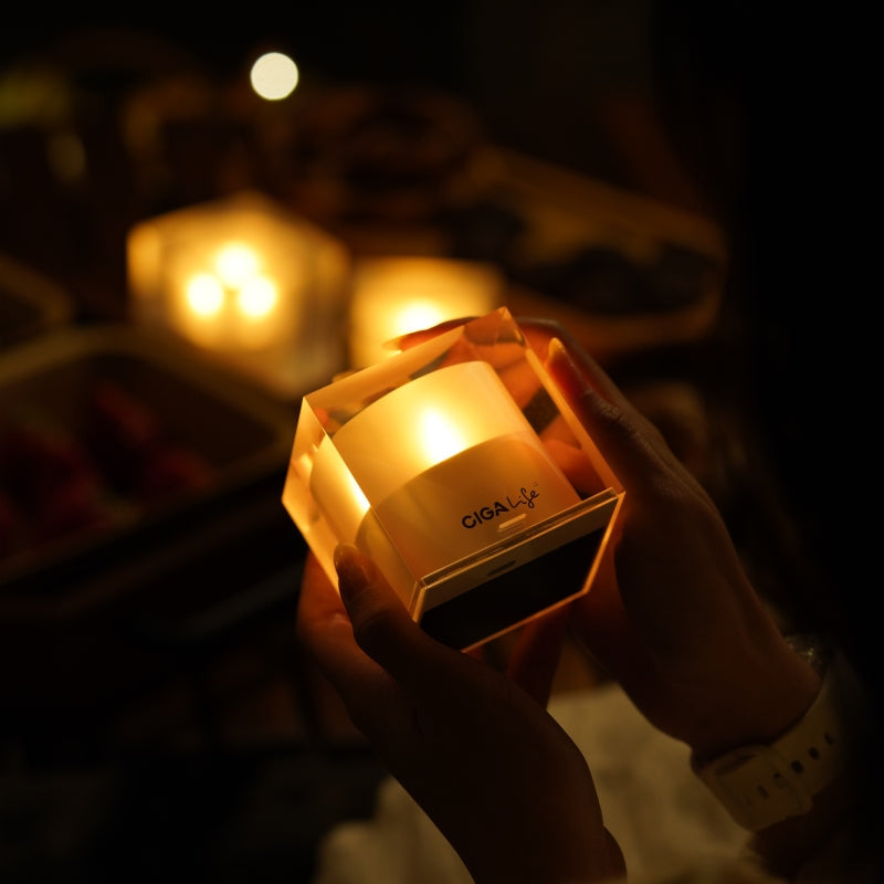 MINI CUBE SOLAR CANDLE