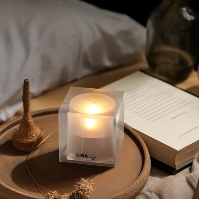 MINI CUBE SOLAR CANDLE